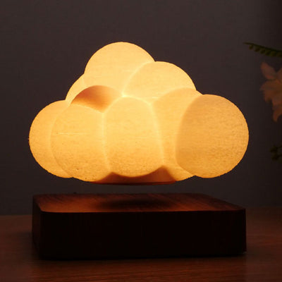 Lampe de table LED Maglev Cloud en plastique créative et moderne 