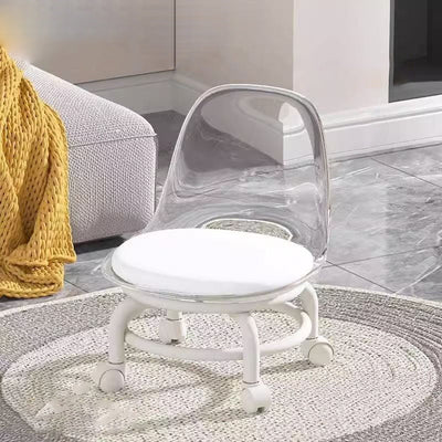 Patín de Plástico Minimalista Moderno con Silla de Cuero para Sala de Estar 