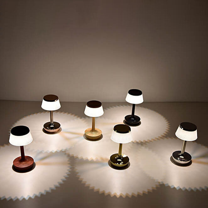 Contemporary Creative Mushroom Acrylic ABS LED Table Lamp For Bedroom