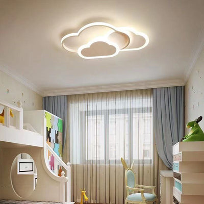 Creative Color Cloud Aluminum LED Flush Mount Ceiling Light