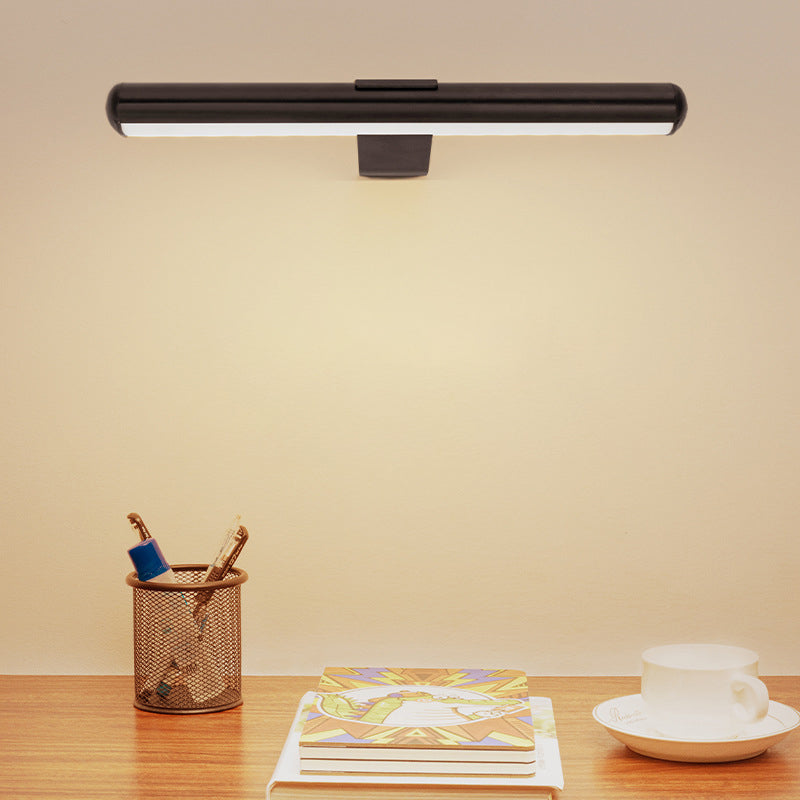 Modern Minimalist Long USB Rechargeable PC LED Wall Sconce Lamp For Bedroom