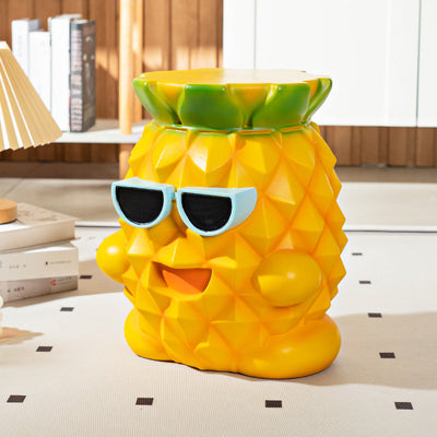 Contemporary Creative Pineapple Design Resin Coffee Table For Living Room