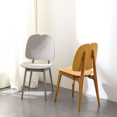 Contemporary Scandinavian Plastic Steel Metal Square Dining Chair Backrest For Dining Room