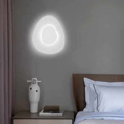 Contemporary Nordic Hardware Oval Shade LED Wall Sconce Lamp For Living Room