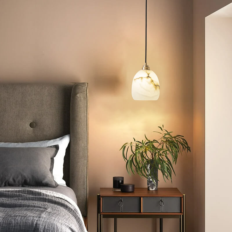 Light Luxury Minimalist Brass Lucite 1-Light Pendant Light