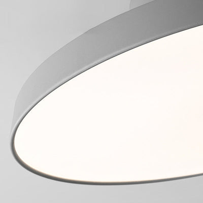 Modern Minimalist Round Hardware Acrylic LED Semi-Flush Mount Ceiling Light For Living Room