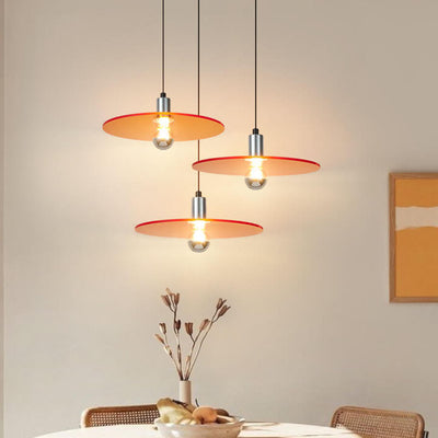 Nordic Iron Glass Flying Saucer 1-Light Pendant Light