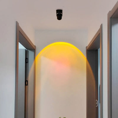 Plafonnier LED réglable en forme de cylindre en aluminium, design minimaliste moderne, luminaire de plafond encastré pour salon 