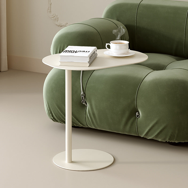 Modern Minimalist Geometric Round Iron End Table For Living Room