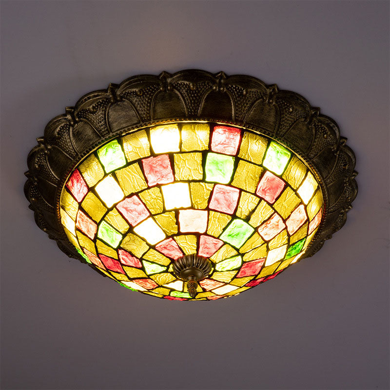 Modern Creative Personality Color Iron Circle LED Flush Mount Ceiling Light