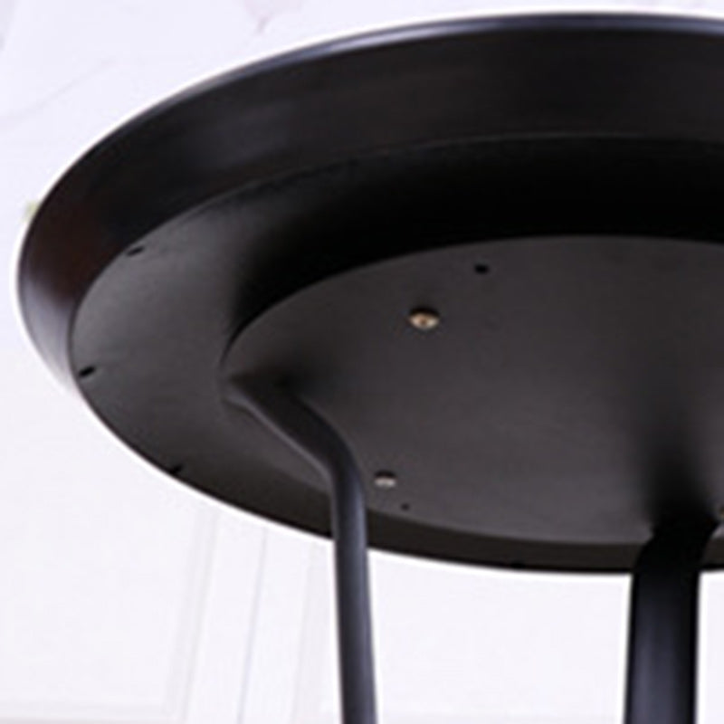 Modern Minimalist Round Iron Steel Plate Bar Table For Dining Room