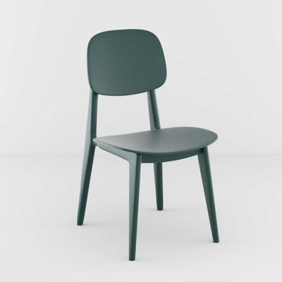 Contemporary Scandinavian Macaron Plastic Square Dining Chair Backrest For Dining Room