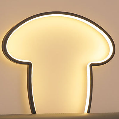 Contemporary Creative Line Mushroom Aluminum Silicone USB LED Table Lamp For Bedroom