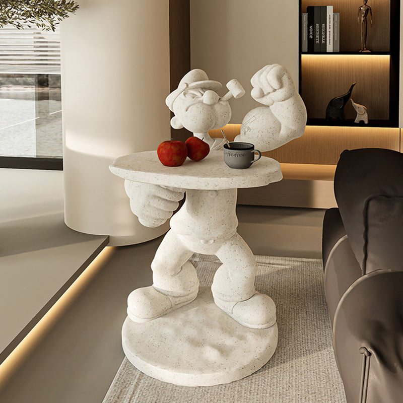 Contemporary Creative Cartoon Popeye Design Fiberglass Coffee Table For Living Room