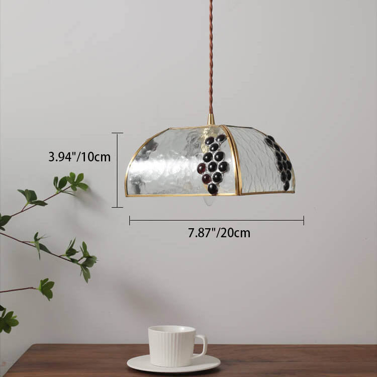 Japanese Minimalist Creative Glass Polygon 1-Light Pendant Light