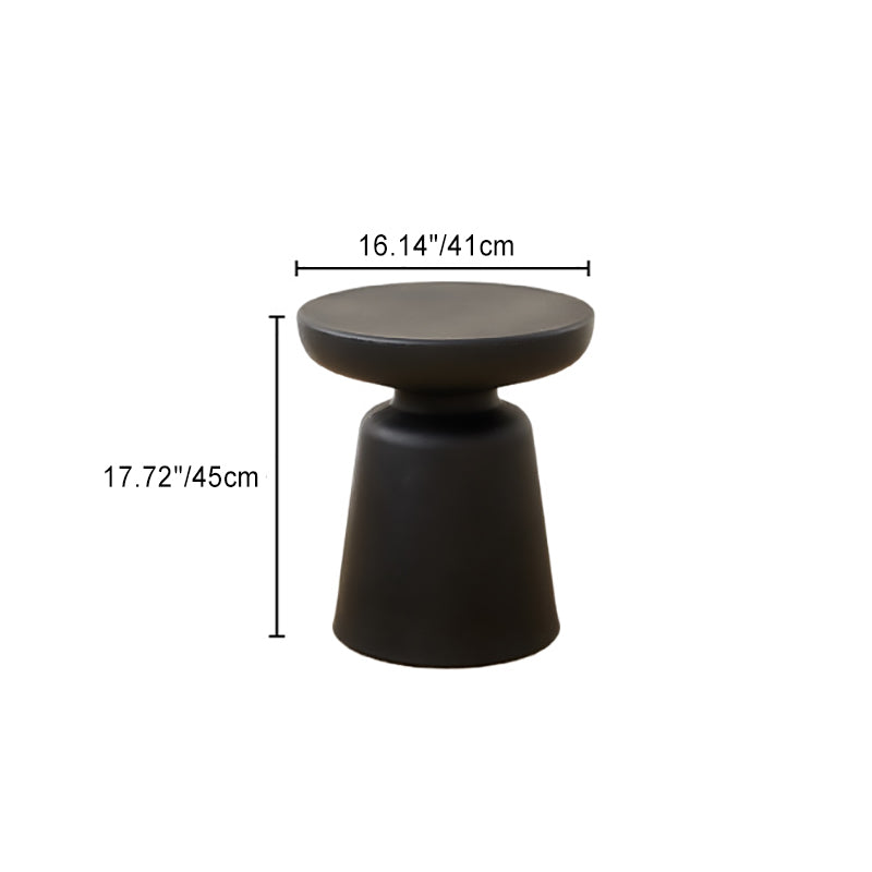 Contemporary Scandinavian PE Mushroom Shape End Table For Living Room