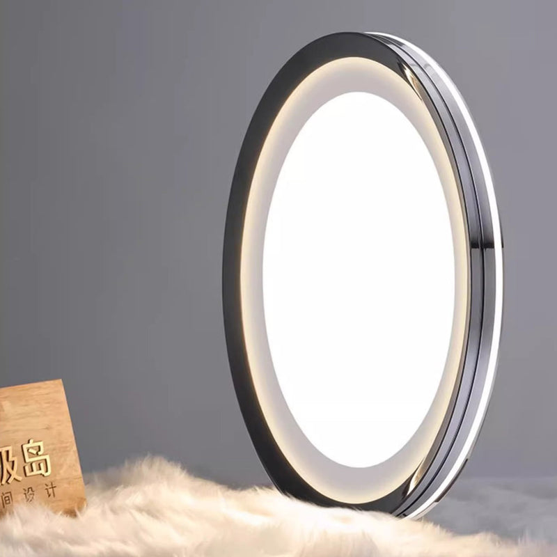 Modern Minimalist Round Aluminum Acrylic Shade LED Flush Mount Ceiling Light For Living Room