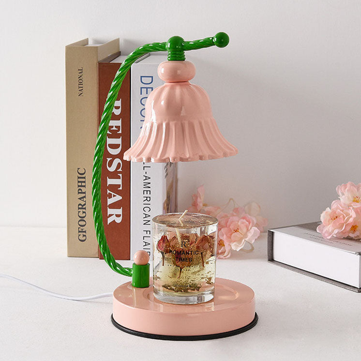 Modern Creative Hardware Flower Shape 1-Light Melting Wax Table Lamp