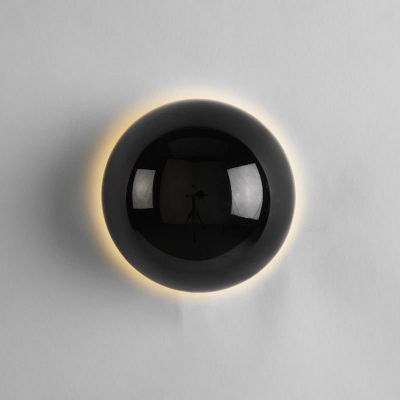 Applique murale LED en métal demi-cercle météorite simplicité moderne pour chambre à coucher 