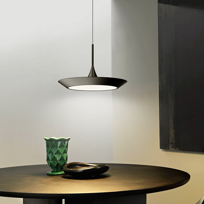 Modern Minimalist Round Drum LED Pendant Light