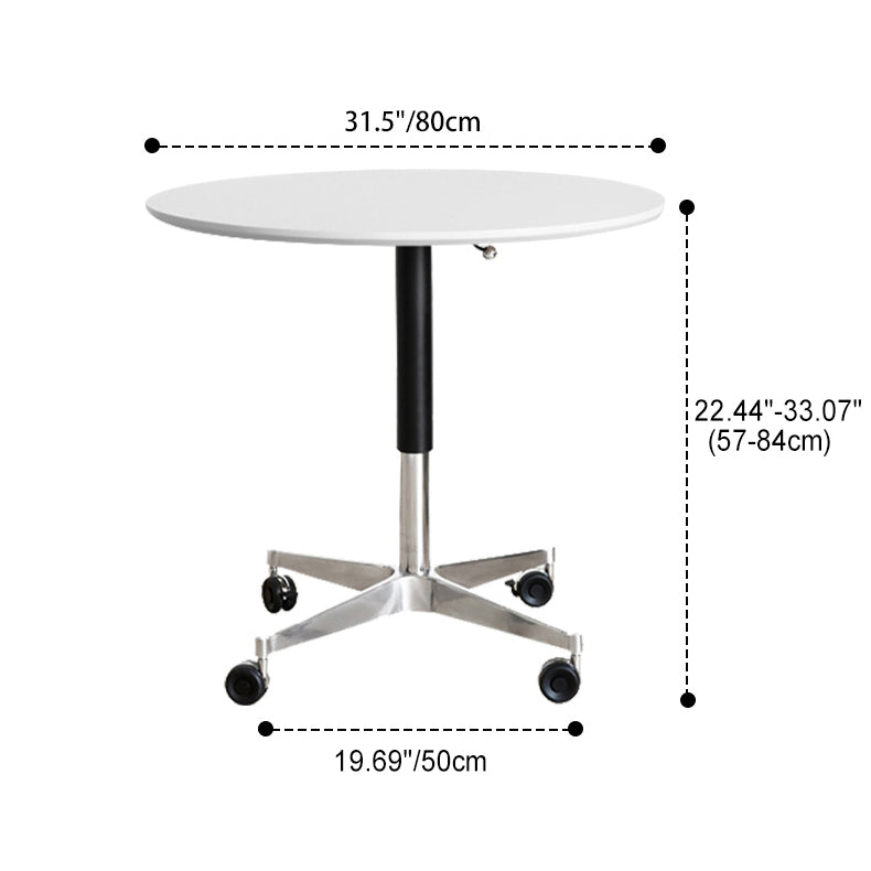 Modern Minimalist Round Branch Base Liftable Removable Density Plate Aluminum Alloy Coffee Table For Living Room