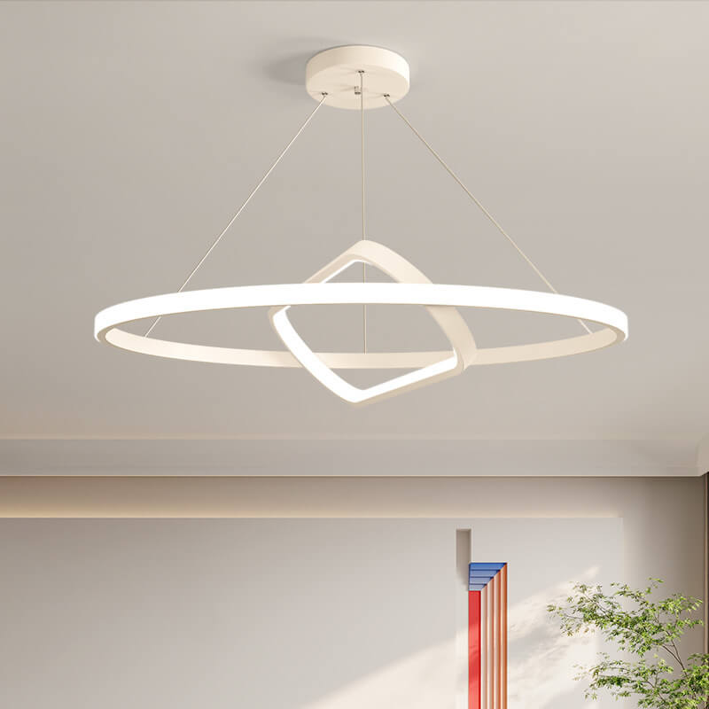 Lustres LED à géométrie de cercle minimaliste italien 