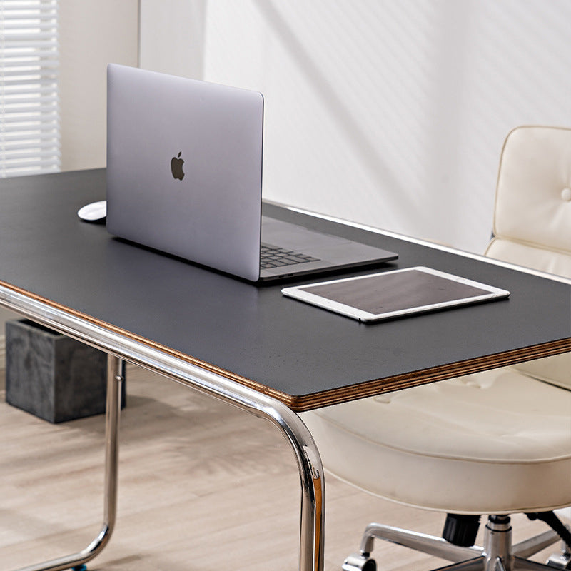 Modern Minimalist Rectangular MDF Stainless Steel Desks For Home Office