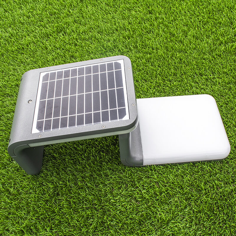 Modern Aluminum Waterproof Human Sensor Solar Outdoor Garden Wall Sconce Lamp