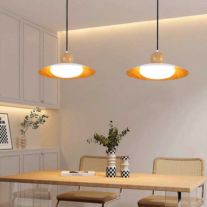 Contemporary Scandinavian Iron PE Acrylic Glass LED Pendant Light For Dining Room