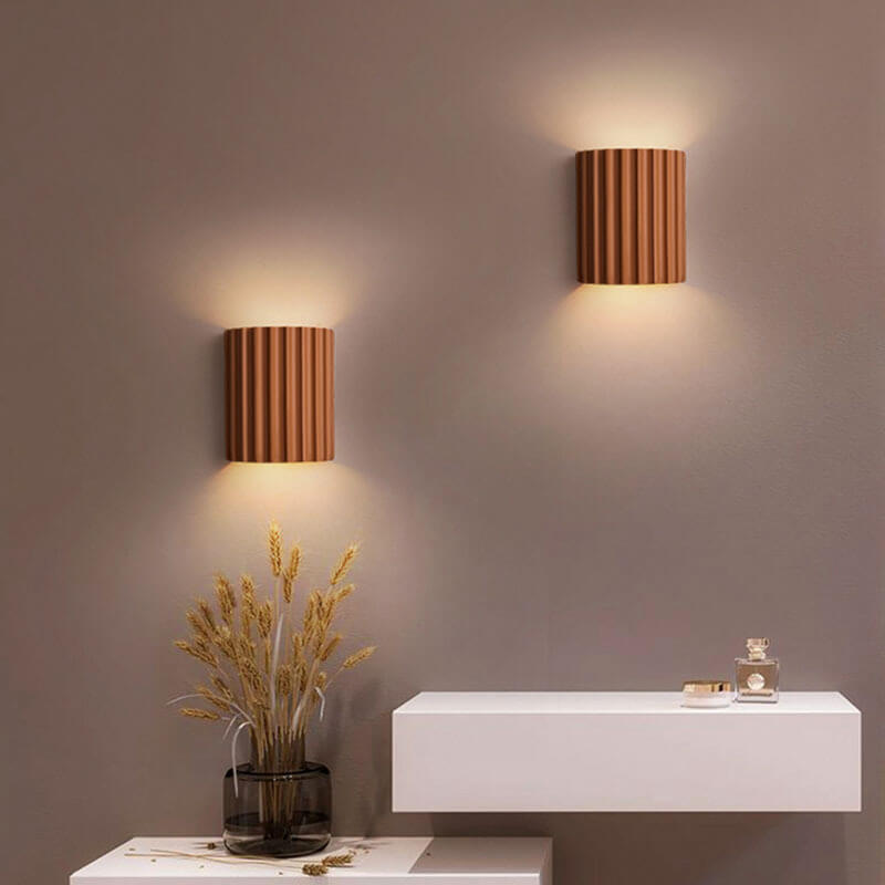 Modern Simplicity Resin Tile Shape 2-Light Wall Sconce Lamp For Living Room