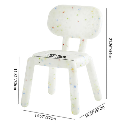 Contemporary Nordic Square Plastic Cartoon Low Stool For Living Room