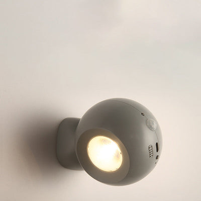 Modern Minimalist Orb USB ABS LED Wall Sconce Lamp For Bedroom