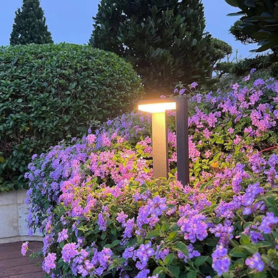 Modern Minimalist Waterproof Rectangular Aluminium Acrylic LED Landscape Lighting Outdoor Light For Outdoor Patio