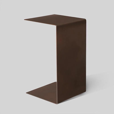 Modern Minimalist Rectangular Steel End Table 1-Tier For Living Room