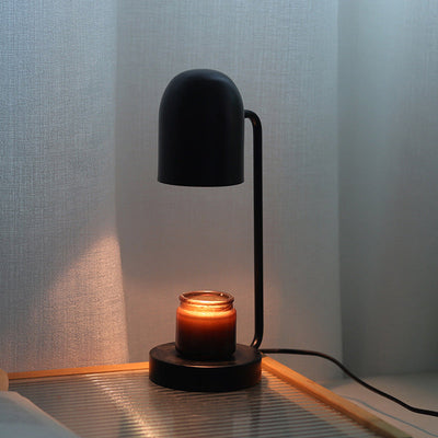 Modern Minimalist Iron Cylinder 1-Light Melting Wax Table Lamp For Bedroom