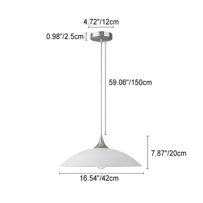 Nordic Vintage Grün Messing Glas 1-flammige Pendelleuchte 