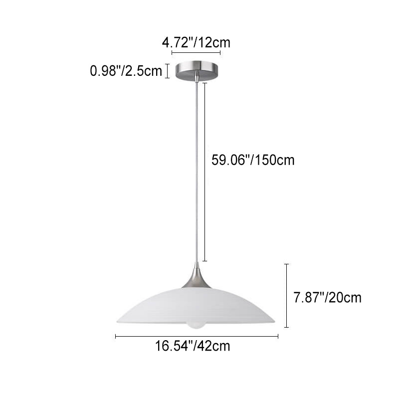 Nordic Vintage Grün Messing Glas 1-flammige Pendelleuchte 