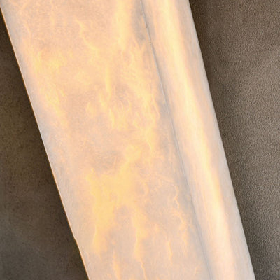 Modern Minimalist Strip Copper Marble LED Wall Sconce Lamp For Living Room