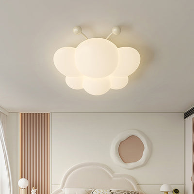 Modern Simplicity Iron PE Bee LED Flush Mount Ceiling Light For Bedroom