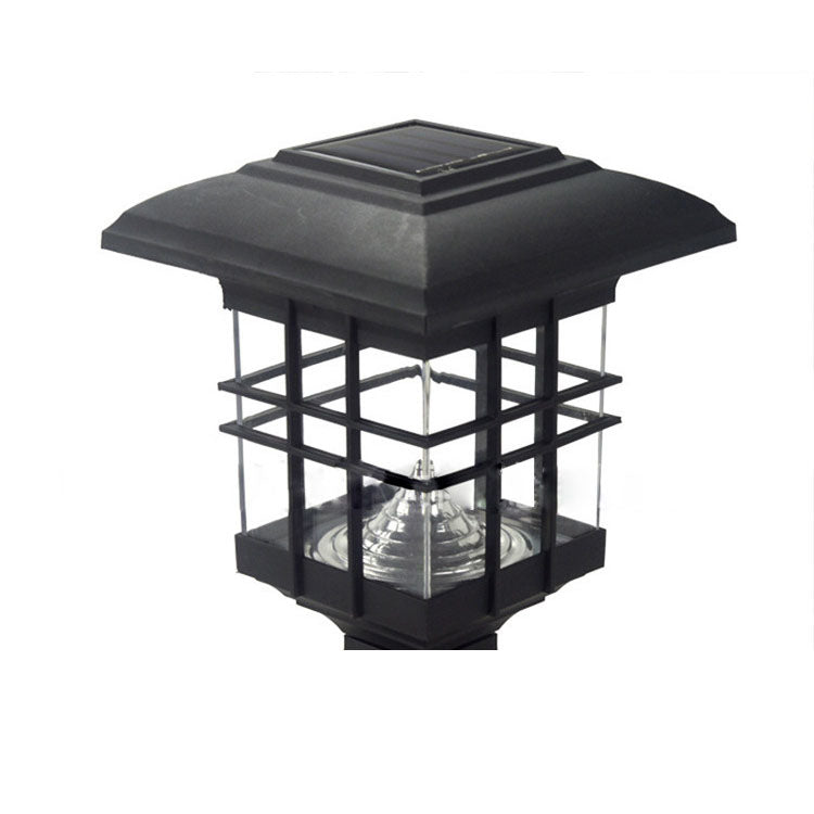 Modern Simplicity Solar Square Pillar LED Outdoor Lawn Landscape For Garden