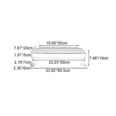 Contemporary Industrial Waterproof Solar Line Contour Light Rectangle Aluminum LED Outdoor Light For Garden