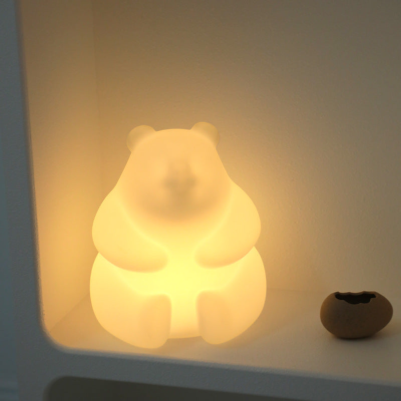 Contemporary Creative Bear PE LED Table Lamp For Living Room