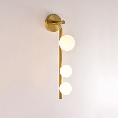 Modern Simplicity Iron Glass Ball 3/5/7-Light Wall Sconce Lamp For Living Room