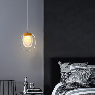 Lustre LED Rond en Cristal d'Aluminium Scandinave Contemporain pour Salon 