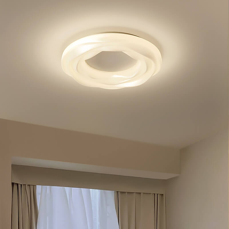 Modern Simple Iron Cookie LED Flush Mount Ceiling Light