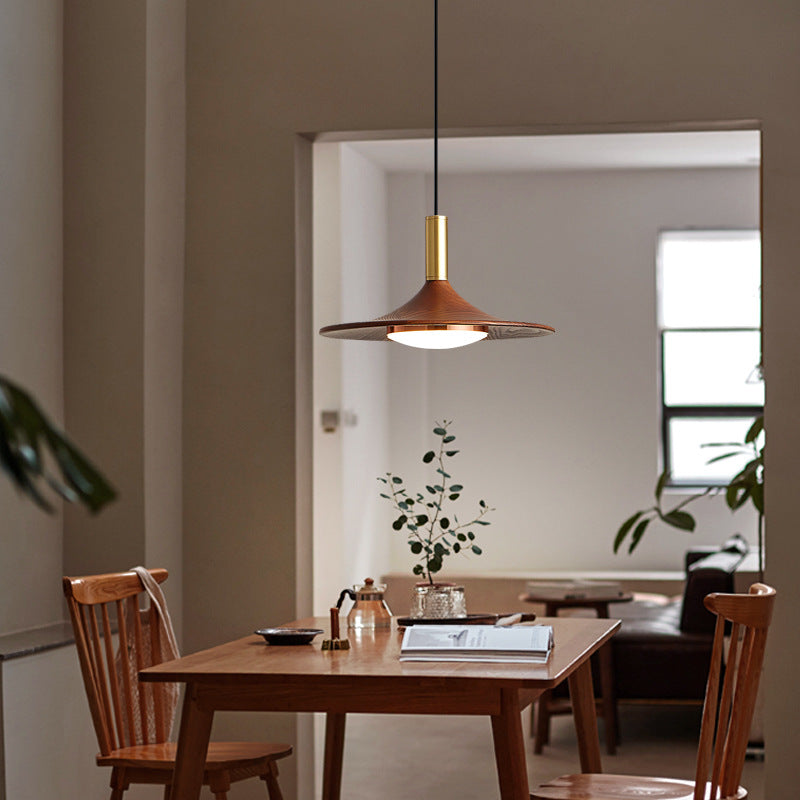 Modern Simplicity Iron Acrylic Flying Saucer LED Pendant Light For Dining Room