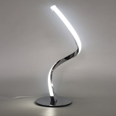 Modern Minimalist Iron Aluminum PVC Line LED Table Lamp For Study