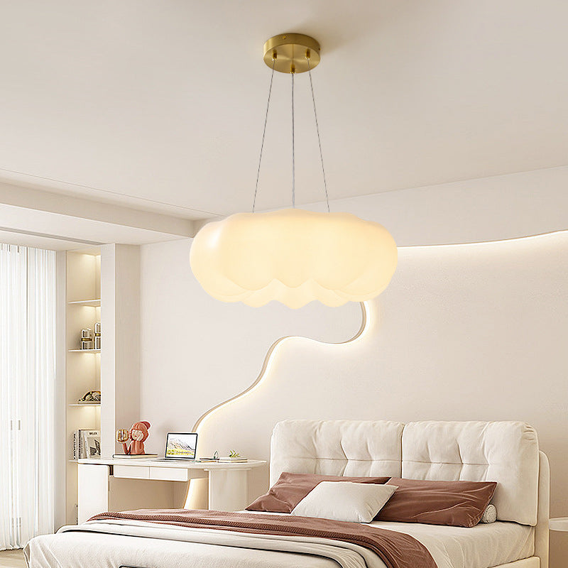 Contemporary Nordic Cloud Shape PE Copper LED Pendant Light For Living Room