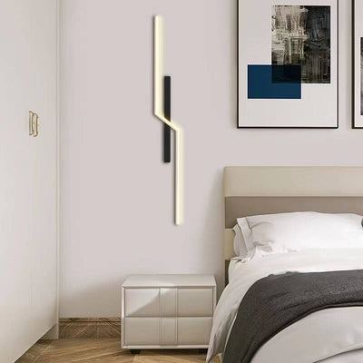 Applique murale LED en aluminium avec lignes géométriques minimalistes modernes 