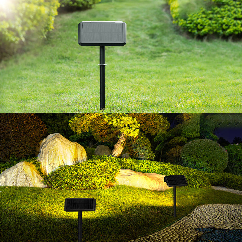 Contemporary Industrial ABS PC Solar Waterproof LED Lawn Insert Light For Outdoor Patio